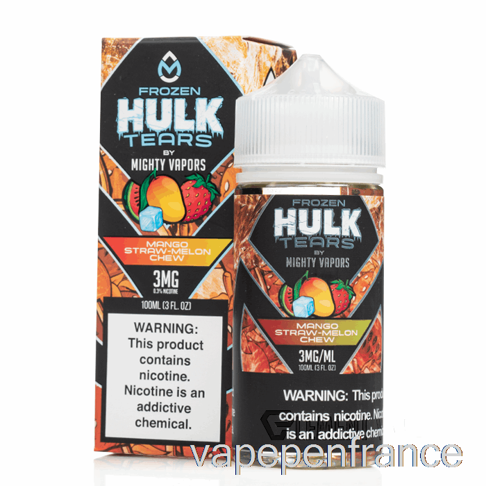 à Mâcher De Melon De Paille De Mangue Congelée - Larmes De Hulk - Stylo Vape 100 Ml 0 Mg